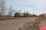NS 4002 on the point of train 595 with empty coal hoppers